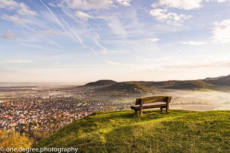 Bench on top of the hill