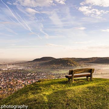 Bench on top of the hill, Germany