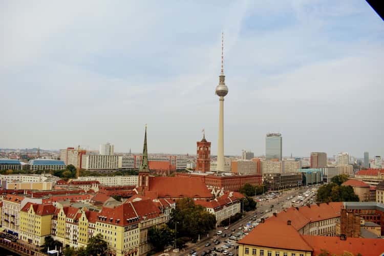 Berlin Skyline from Fischerinsel Skyscraper