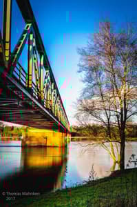 Bridge over the river Weser near Achim