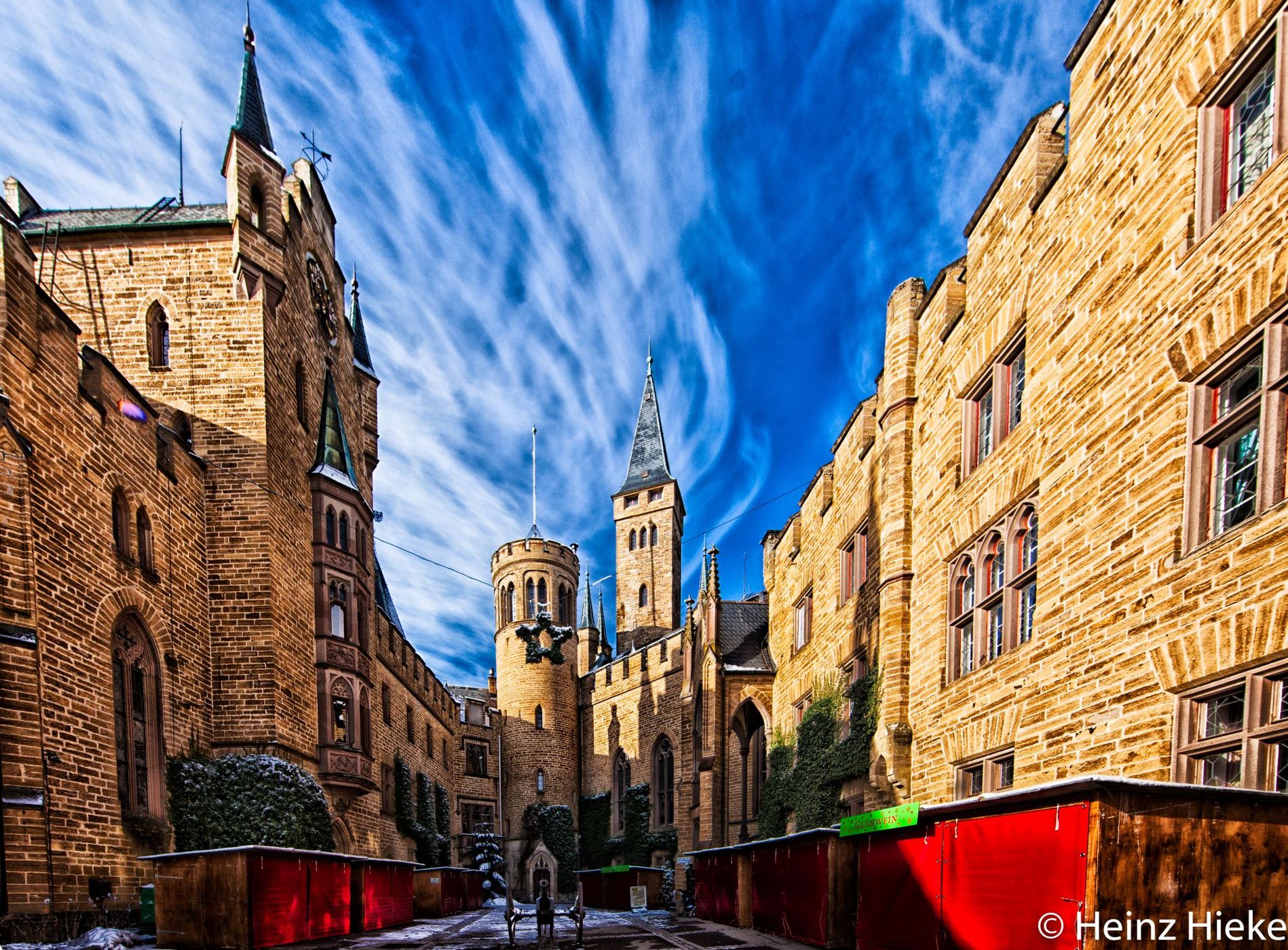 Inner courtyard Hohenzollern Castle, Germany