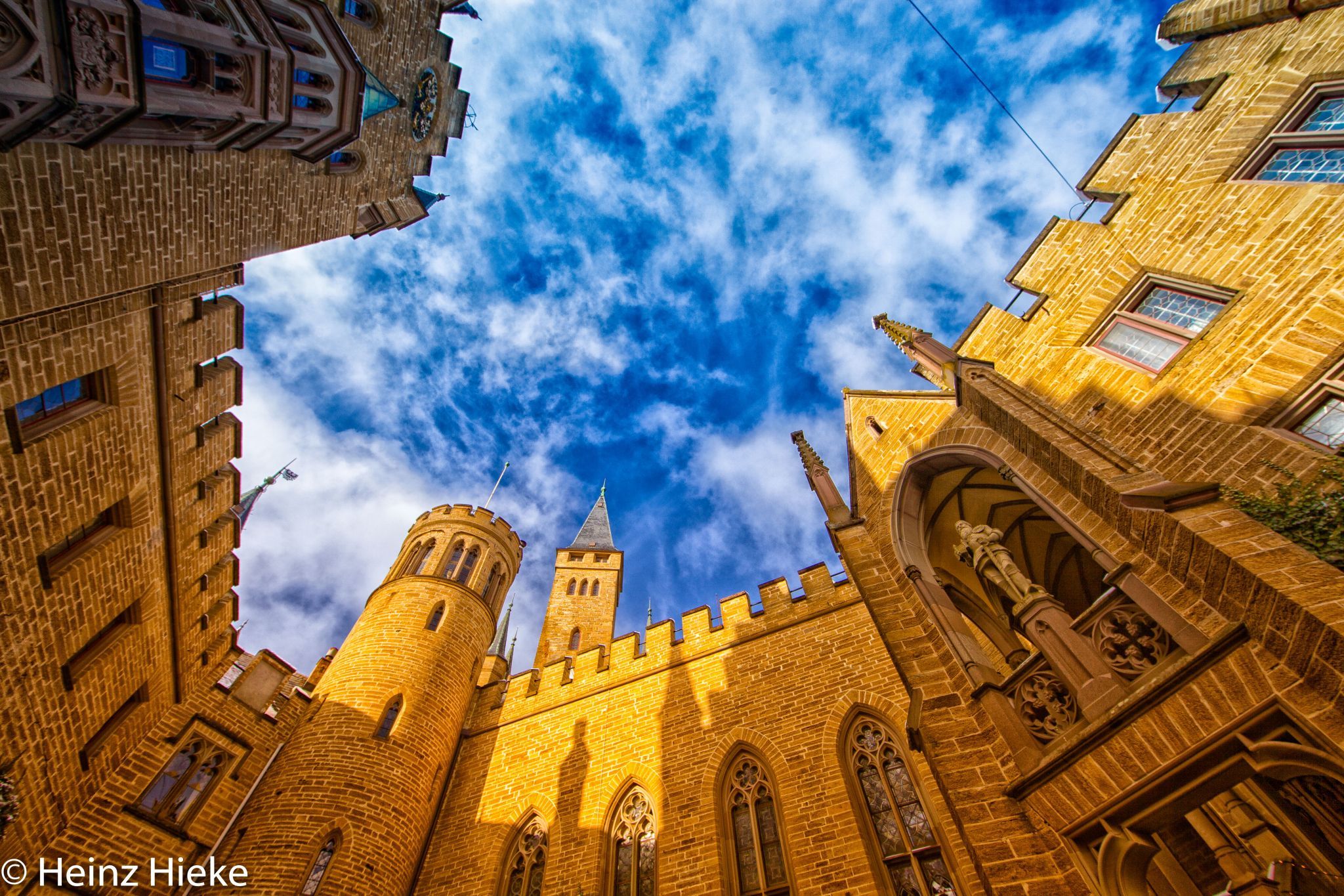 Inner courtyard Hohenzollern Castle, Germany