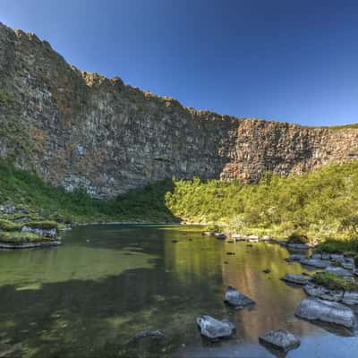 Canyon Ásbyrgi, Iceland, Iceland