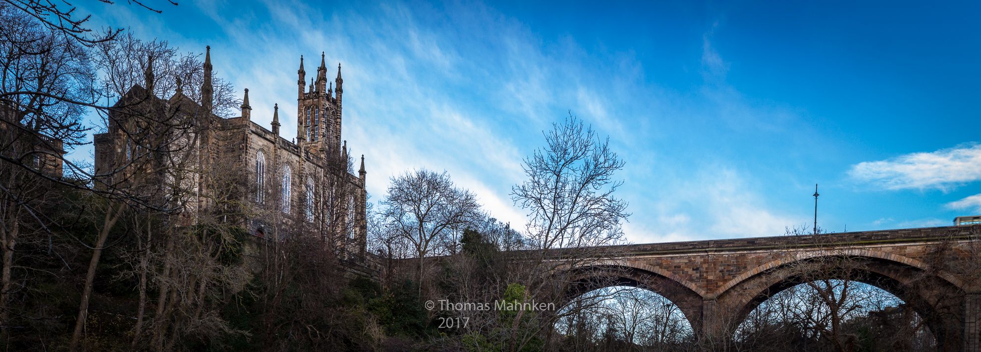 Dean Bridge and Rhema Christian Centre Church, Edinburgh, United Kingdom
