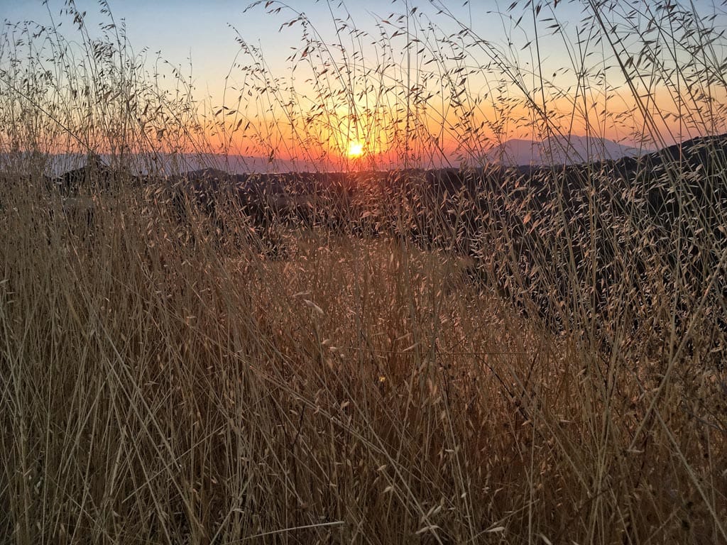 Fall sunrise in Lakeport, CA, USA
