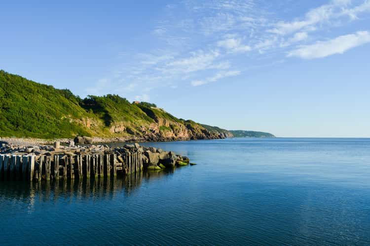 Harbour at the west coast of Bornholm (Denmark)