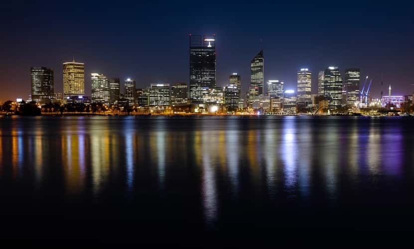 Perth city skyline