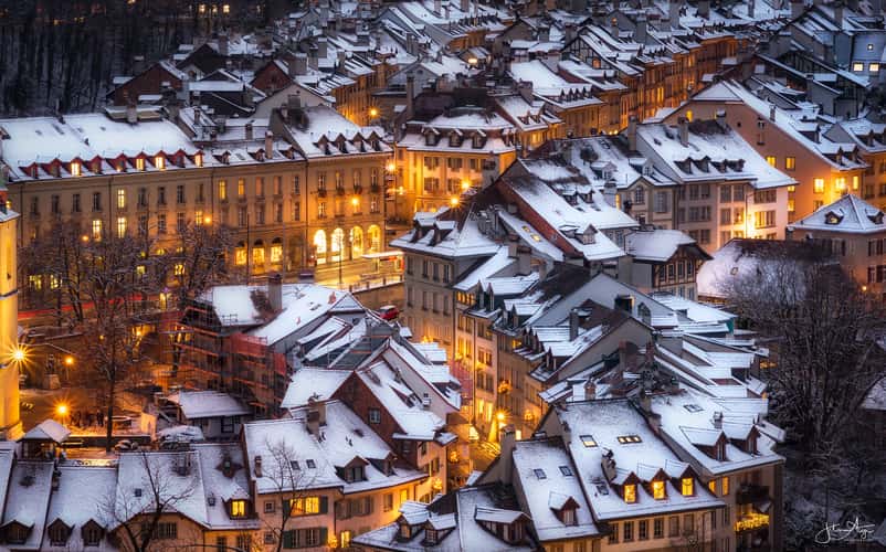  View over the Old Town of Bern