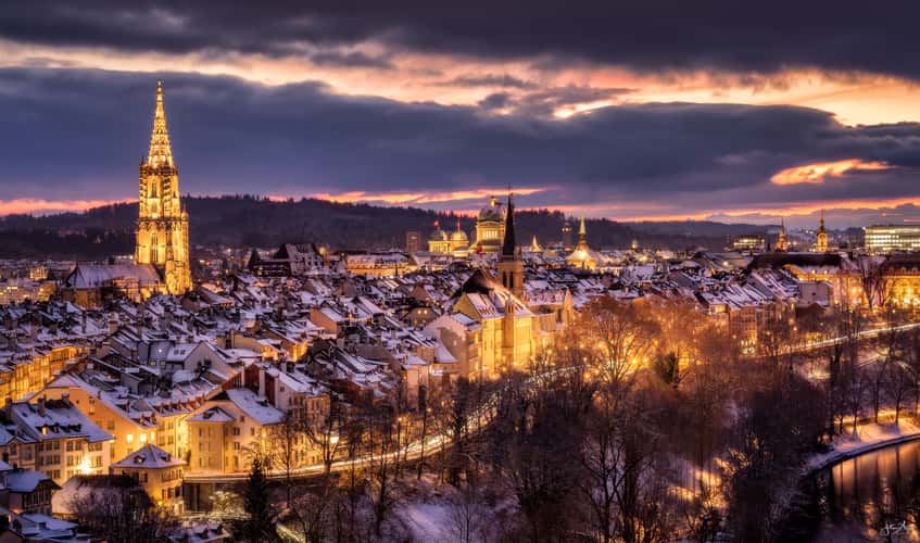  View over the Old Town of Bern