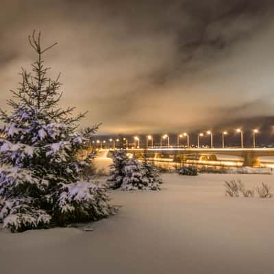 Rovaniemi view from Arktikum museum's garden, Finland