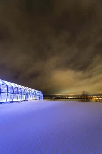Rovaniemi view from Arktikum museum's garden