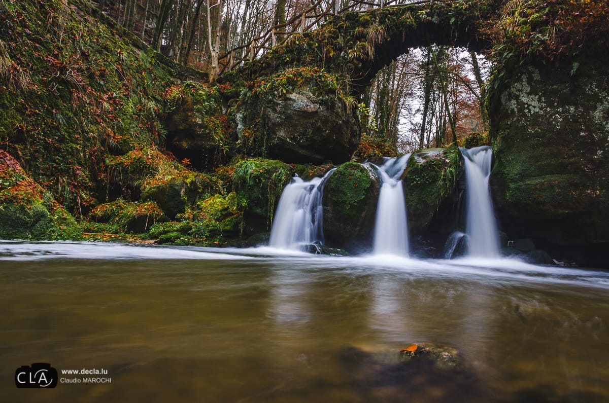 Classic View of Schiessentümpel Cascade, Luxembourg
