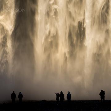 Close up from Skógafoss, Iceland