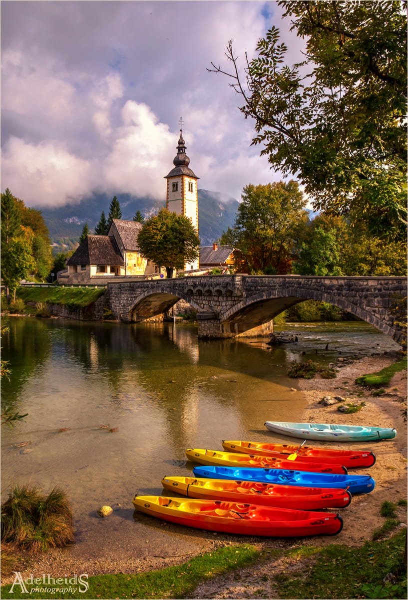 The church of Bohinj, Slovenia