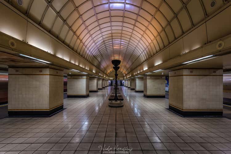 The Concourse at Gants Hill Tube Station, London