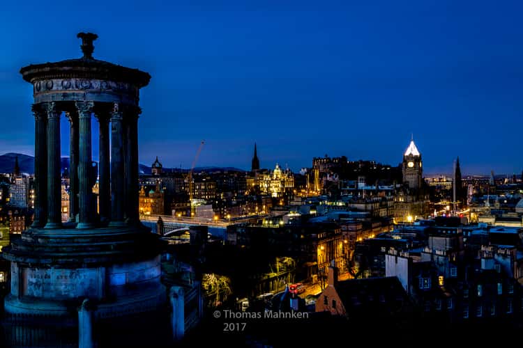 View over Edinburgh from Calton Hill