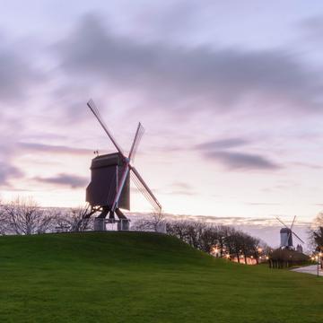 Windmills in Bruges, Belgium