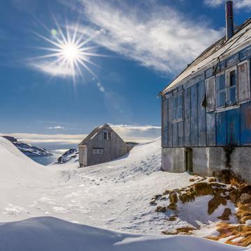 Abandoned house in Kulusuk, East Greenland, Greenland