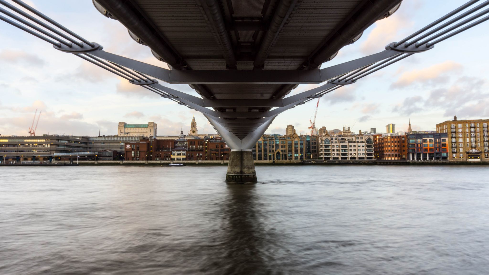 Beneath Millennium Bridge, London, United Kingdom