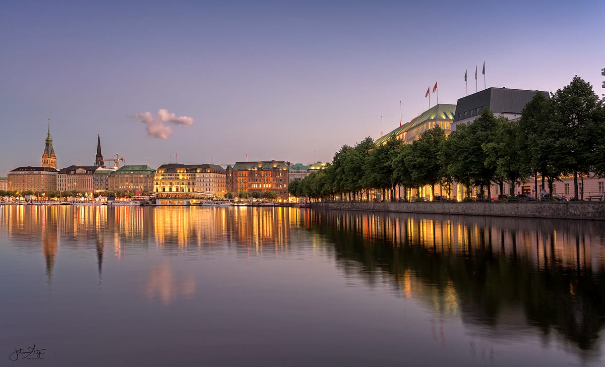 Binnenalster-View, Hamburg, Germany