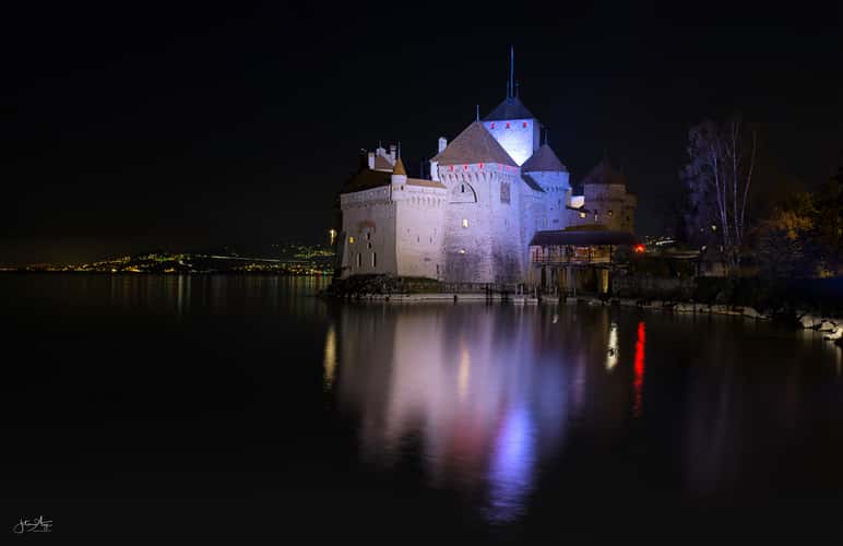 Chillon Castle at Lake Geneva