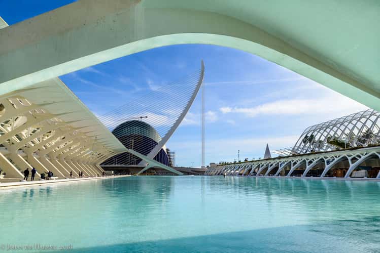 Hemisfèric & Ciudad de las Artes, west view