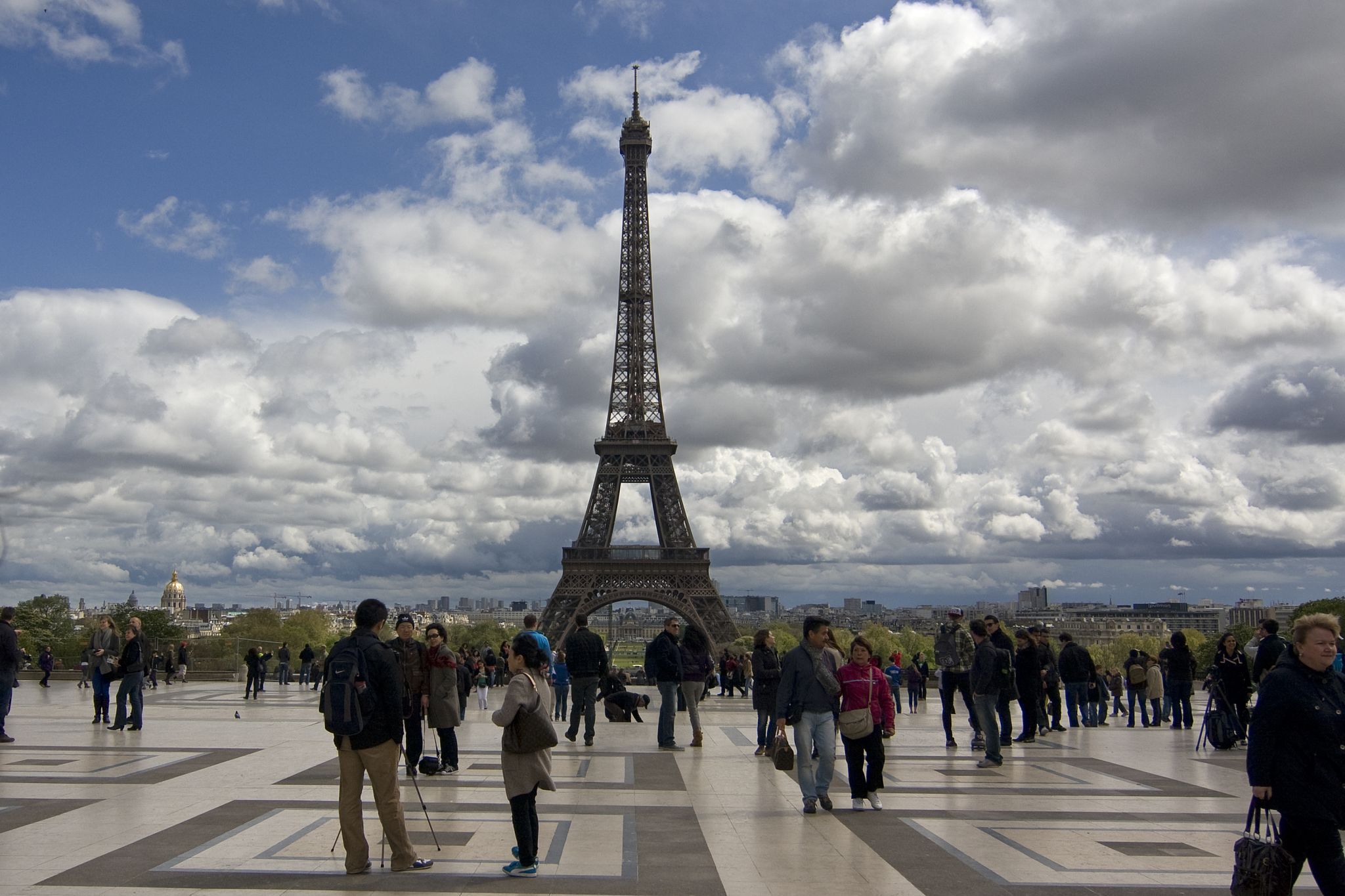 Eiffel Tower from Trocadero, Paris, France