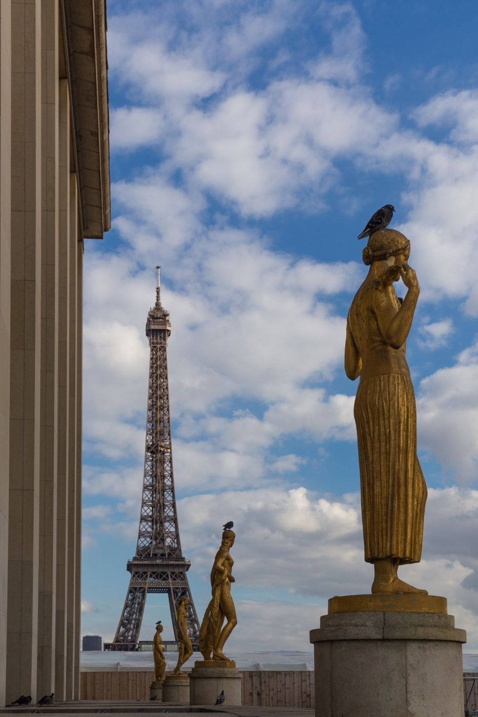 Eiffel Tower from Trocadero, Paris, France