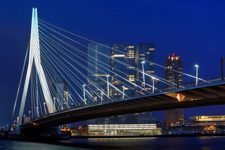 Erasmus Bridge (south view), Rotterdam