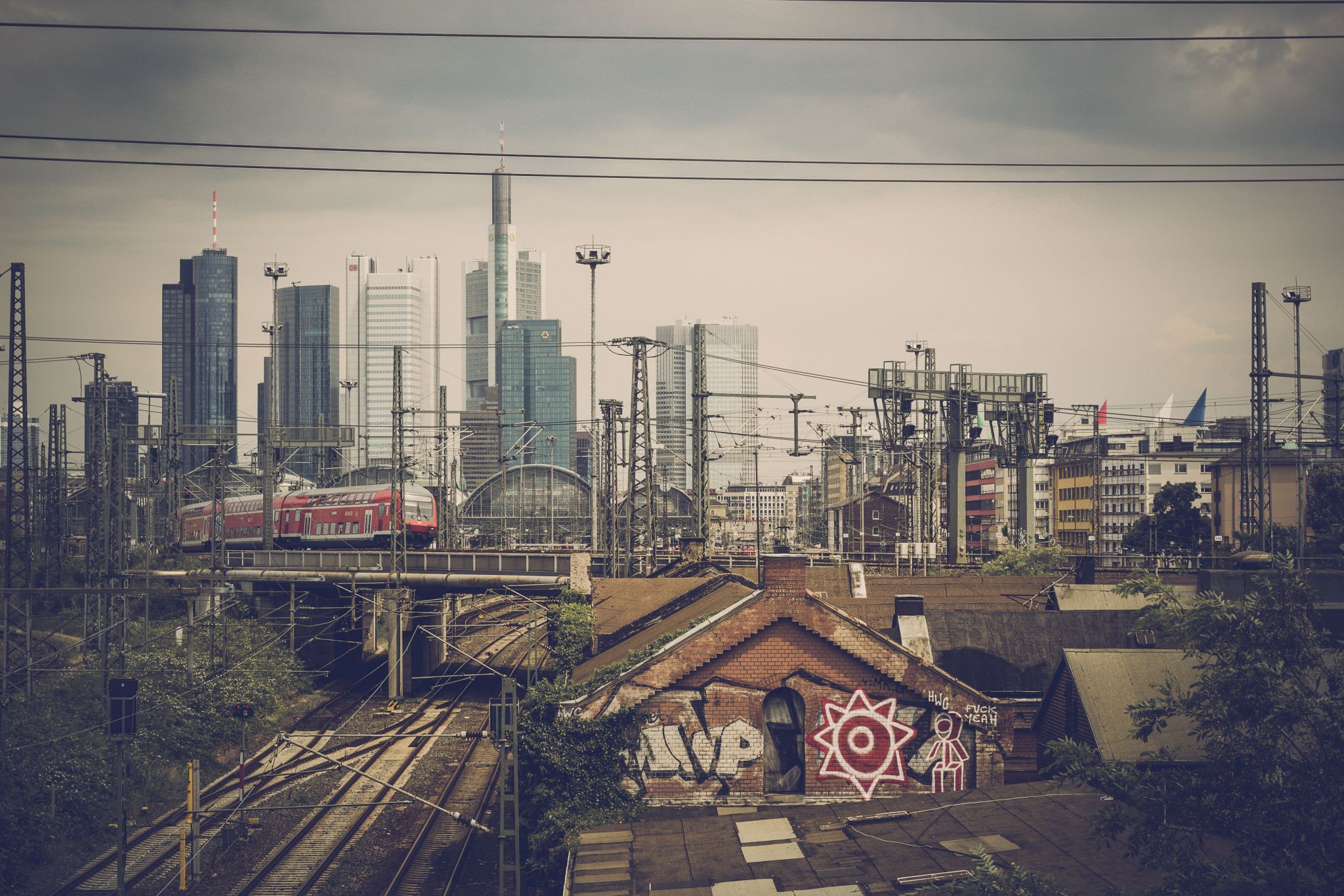 Frankfurt, Main Station from the backside, Germany