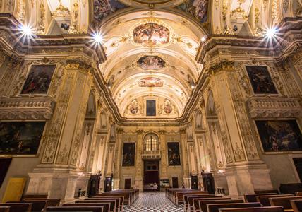 Inside Bergamo Cathedral