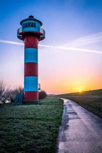 Lighthouse near Gruenendeich