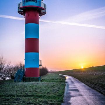 Lighthouse near Gruenendeich, Germany