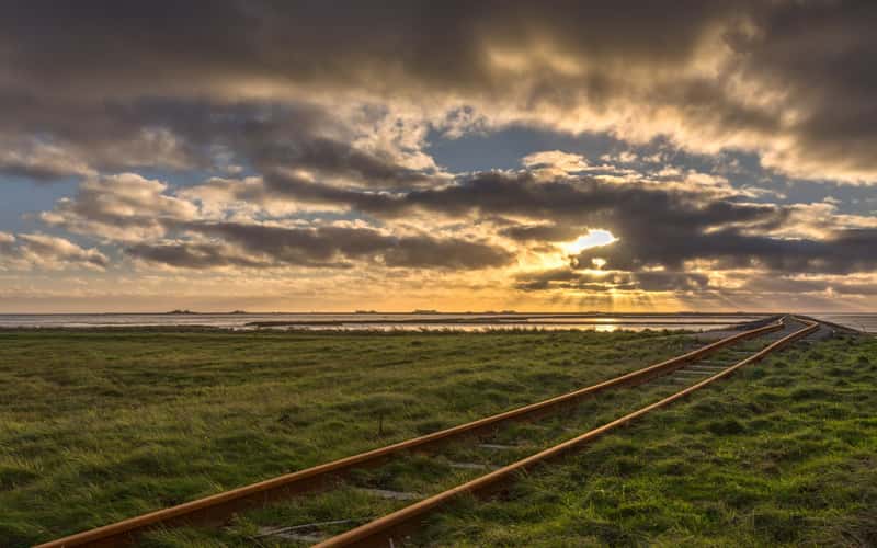 Lorenbahn from Hallig Oland to Hallig Langeneß