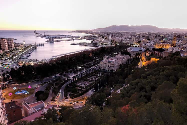 Málaga from Mirador de la Coracha