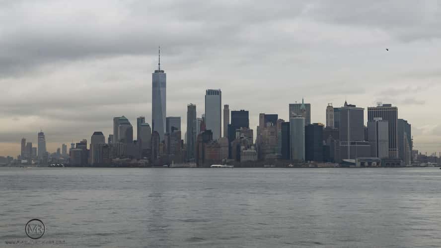 Lower Manhattan Skyline from the Staten Island ferry, New York City