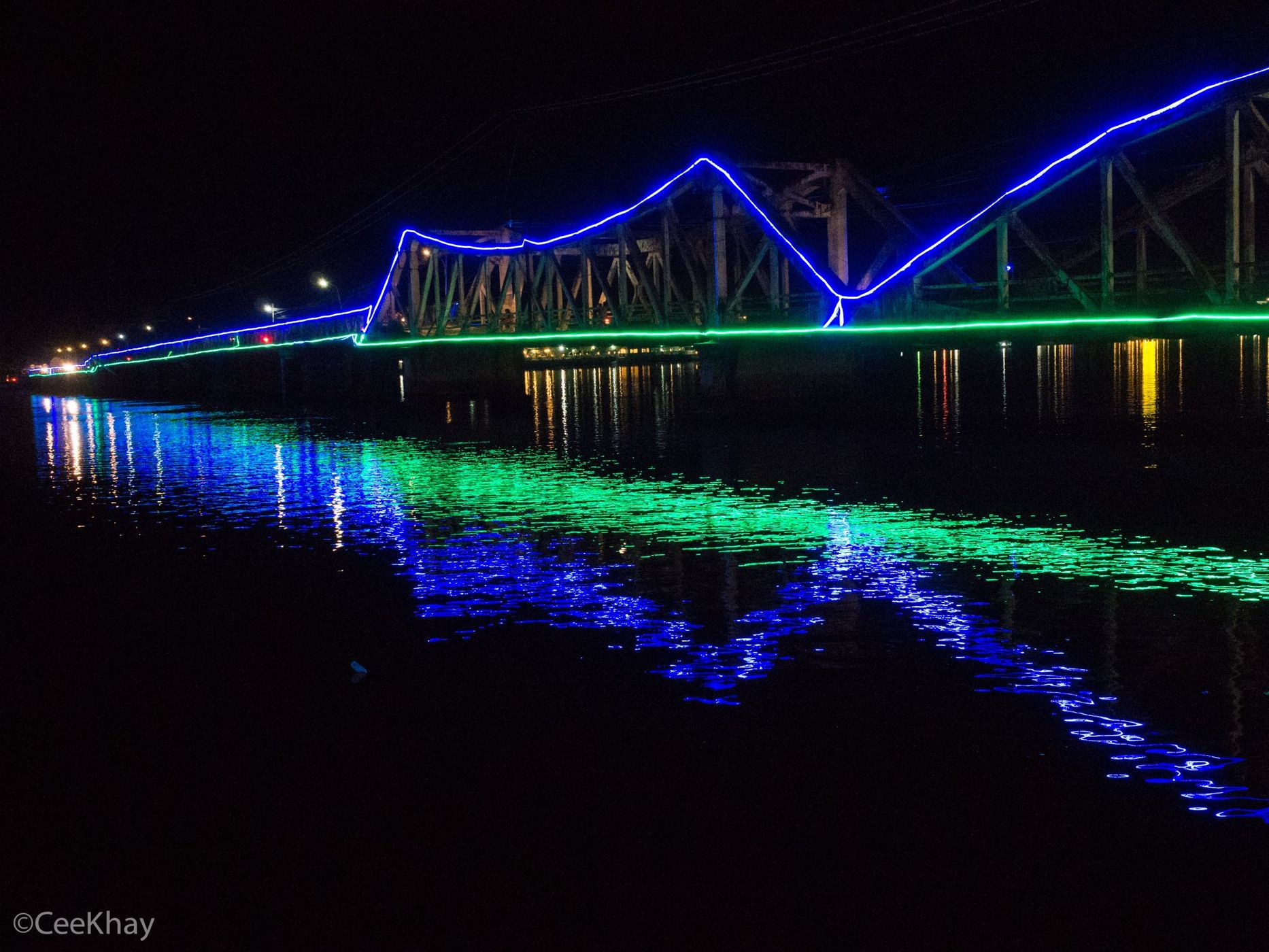 Old Bridge in Kampot, Cambodia