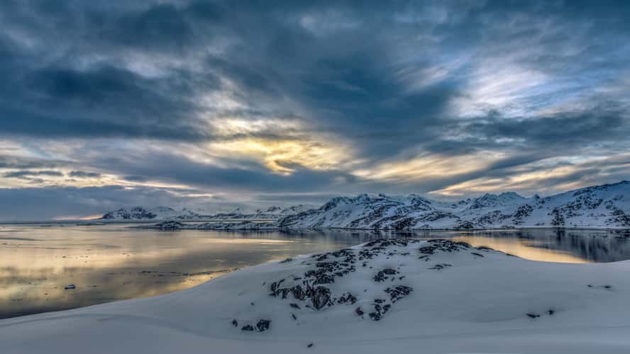 Pack ice in Kulusuk Bay, Greenland
