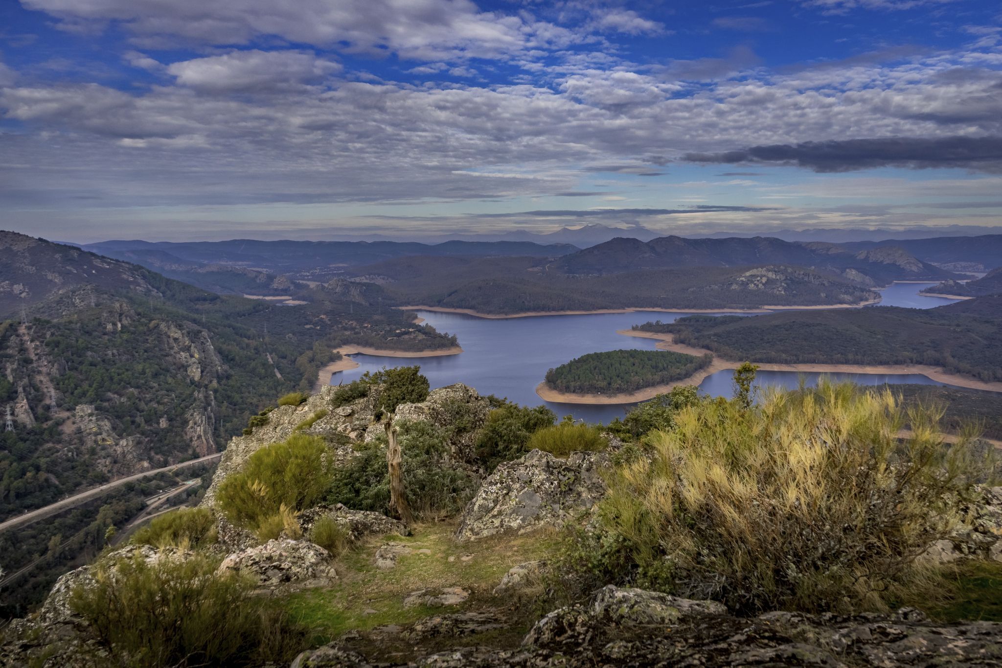 Panoramic view from Puerto Peña, Spain