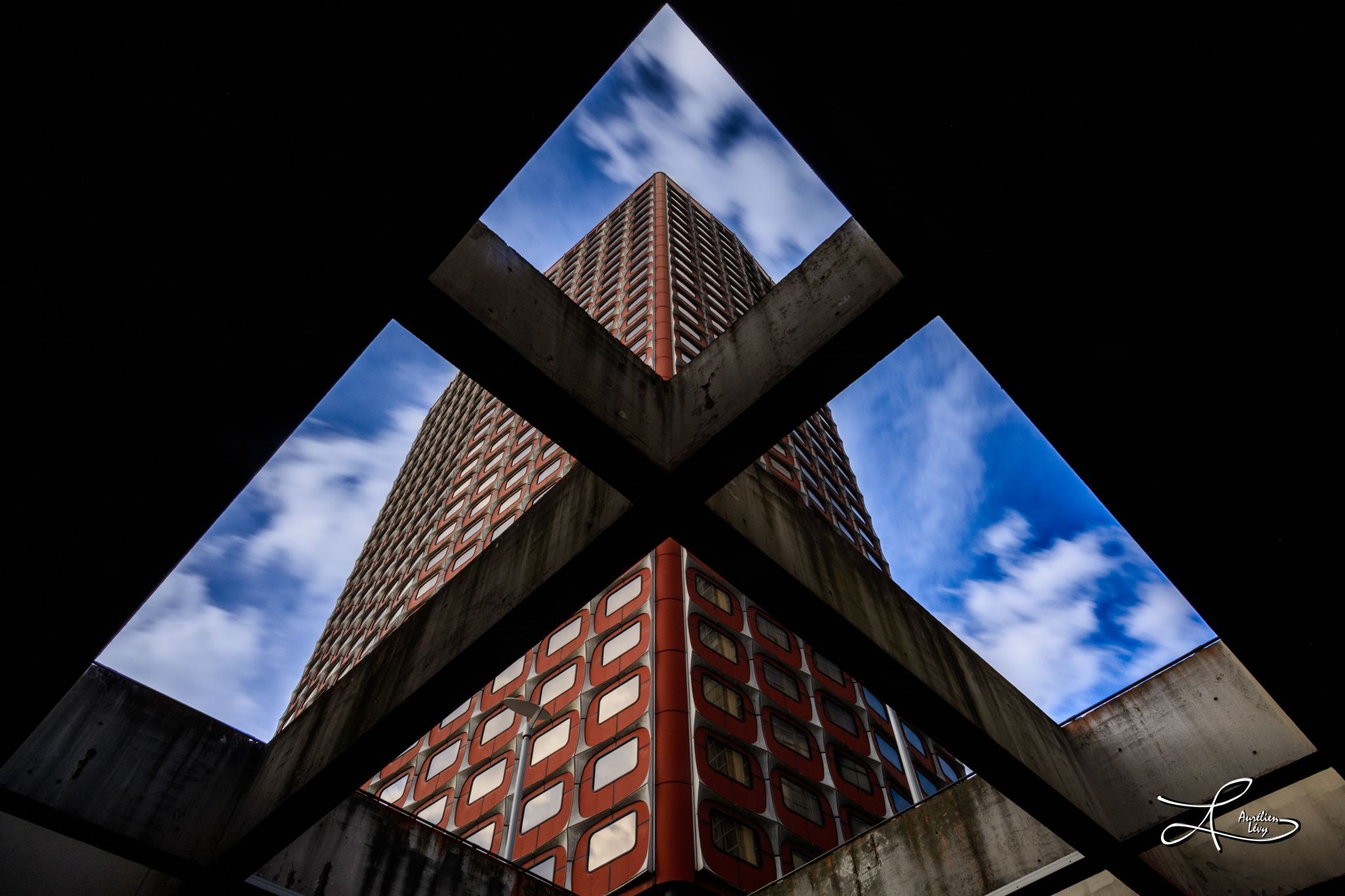 Red Tower in Paris Beaugrenelle, France