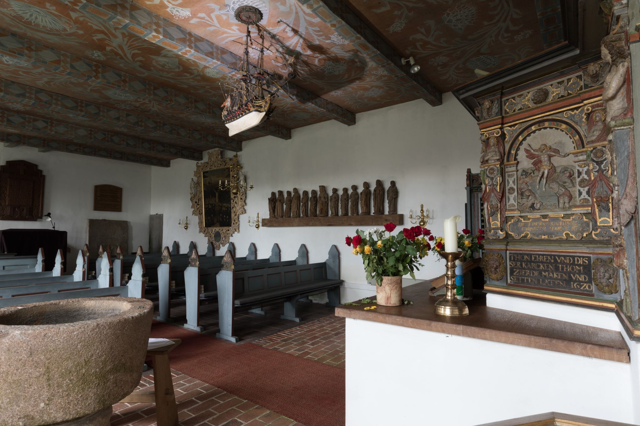 St. Petri church, Hallig Oland, Germany