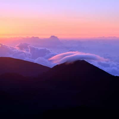 Sunrise at Haleakala National Park, Maui, Hawaii, USA