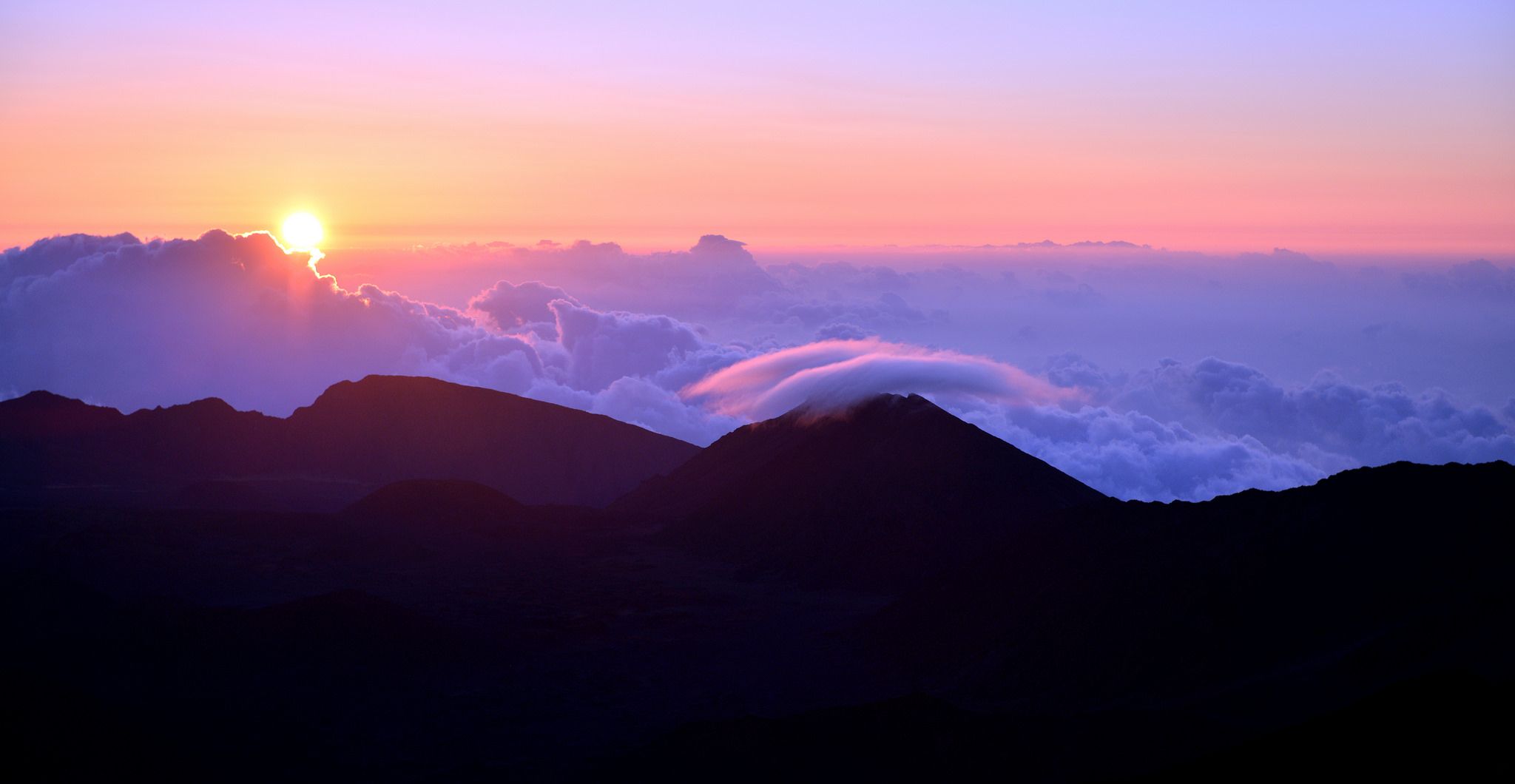 Sunrise at Haleakala National Park, Maui, Hawaii, USA