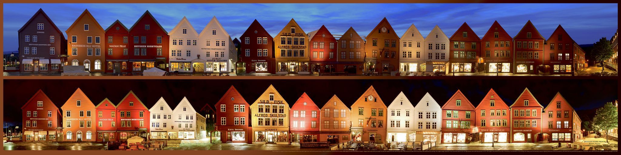 The District Bryggen in Bergen, Norway
