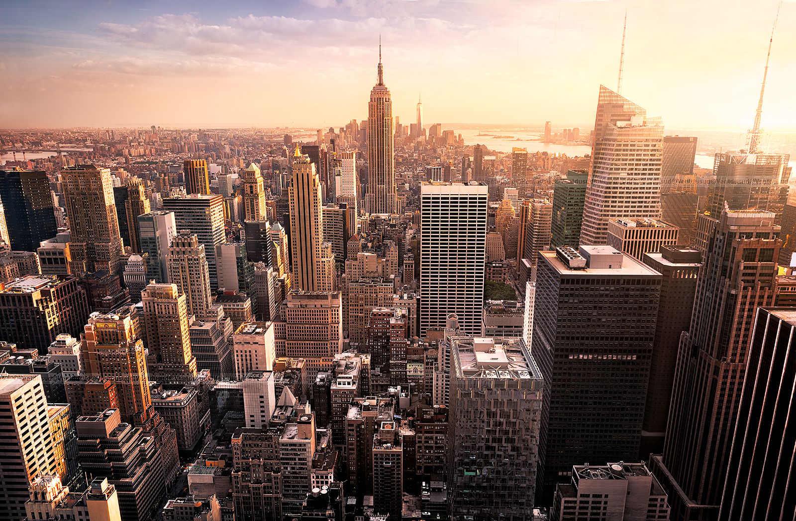 View from “Top of the Rock“, New York City, USA
