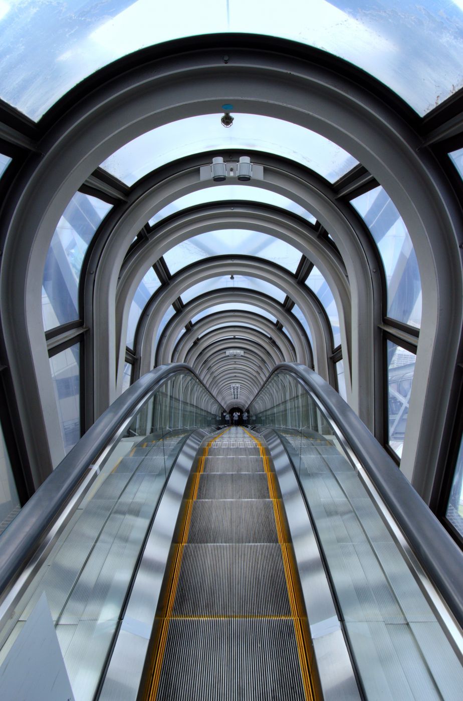 Escalator in the Umeda Sky building, Osaka, Japan