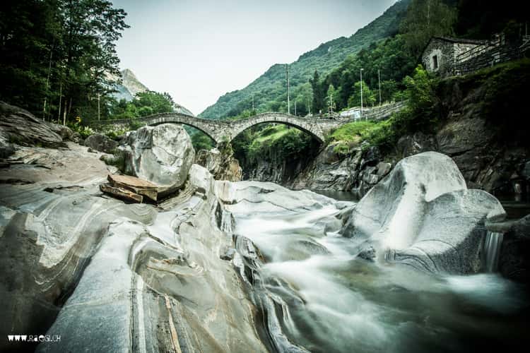 Verzasca with Church Maria degli Angeli