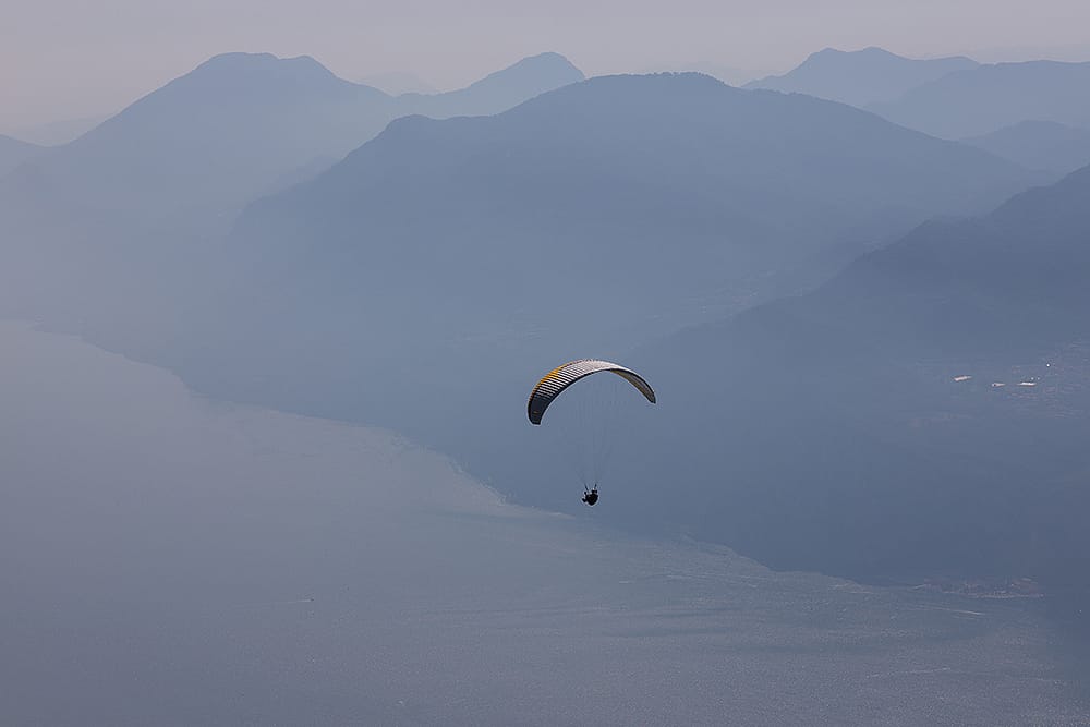 View from Mount Monte Baldo, Italy