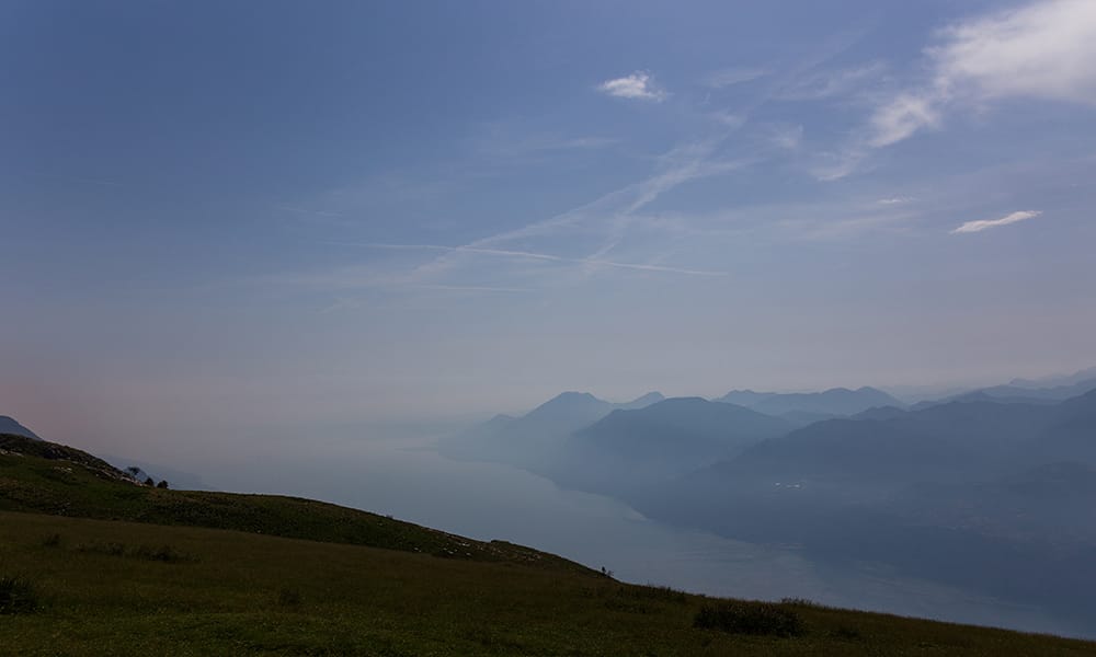 View from Mount Monte Baldo, Italy