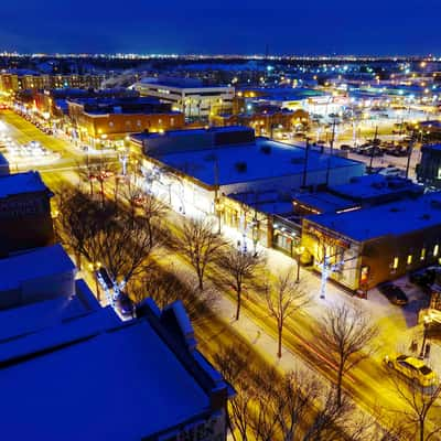 Whyte Avenue, Edmonton, from Metterra Hotel, Canada